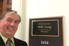 Lou in front of Billy Long's office